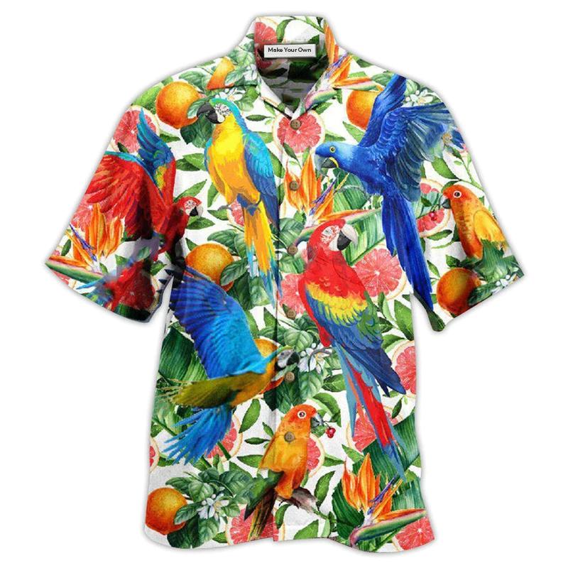 Hawaiian Shirt / Adults / S Parrot Make Red Grapefruit Flavor - Hawaiian Shirt - Reefox