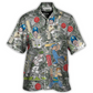 Cricket Sport Cricket Lover Tropical Leaf Art - Hawaiian Shirt - Reefox