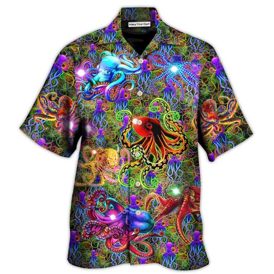 Hawaiian Shirt / Adults / S Octopus Life Is Better With An Octopus Fullcolor Nice Style - Hawaiian Shirt - Reefox
