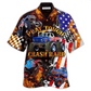 Hawaiian Shirt / Adults / S Monster Truck Fire Monster Truck Play Tough Crash Hard - Hawaiian Shirt - Reefox