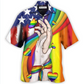 Hawaiian Shirt / Adults / S LGBT Hand Love Style - Hawaiian Shirt - Reefox