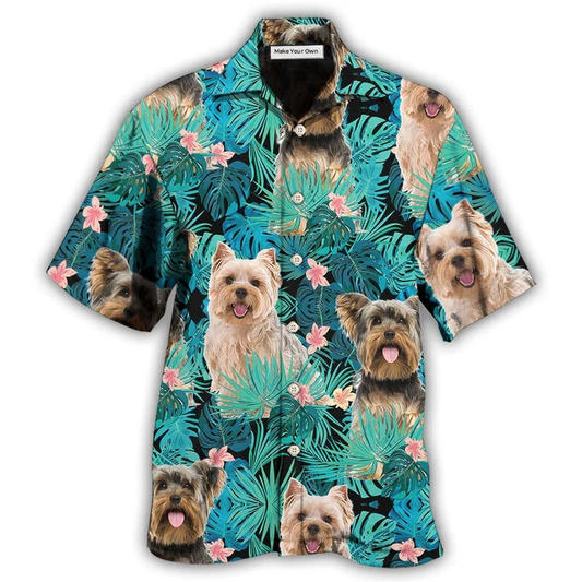 Hawaiian Shirt / Adults / S Yorkshire Terrier Dog Tropical - Hawaiian Shirt - Reefox