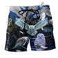 Beach Short / Adults / S Owl Sing At Silent Night - Beach Short Reefox - Owls Matrix LTD