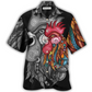 Hawaiian Shirt / Adults / S Chicken Rooster Black And Color - Hawaiian Shirt - Reefox