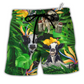 Cow Dancing And Play Funny Tropical Style - Beach Short Reefox - Owls Matrix LTD