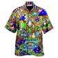 Hawaiian Shirt / Adults / S Hippie Mushroom Peace The Colorful Of Life - Hawaiian Shirt - Reefox