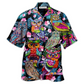Hawaiian Shirt / Adults / S Owl And Nice Flowers - Hawaiian Shirt - Reefox