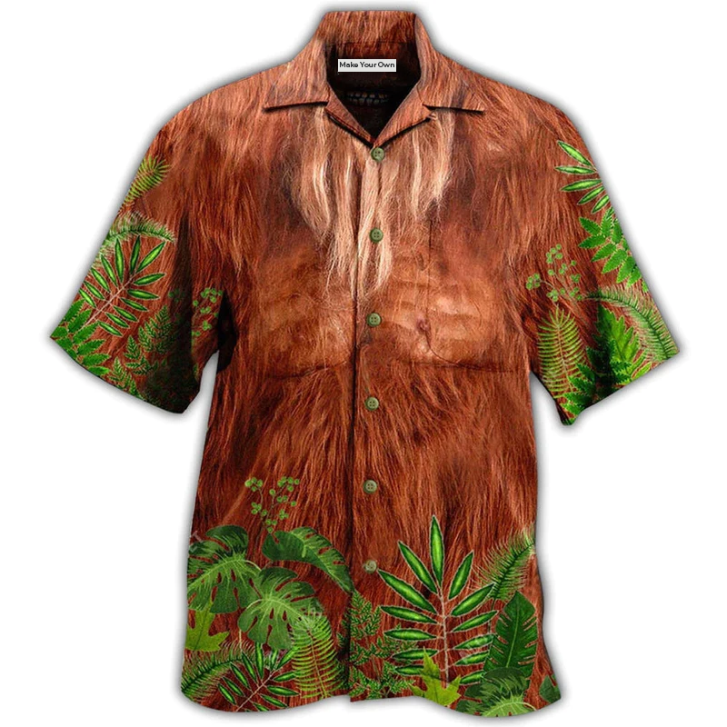 Hawaiian Shirt / Adults / S Bigfoot Hair Don't Care - Hawaiian Shirt - Reefox