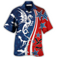Hawaiian Shirt / Adults / S Dragon Independence Day America - Hawaiian Shirt - Reefox
