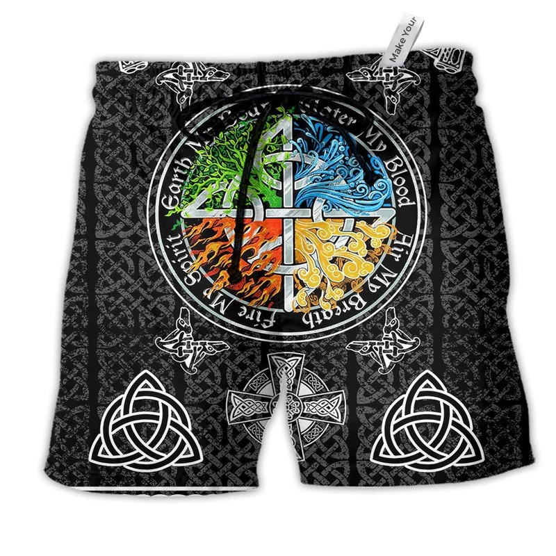 Beach Short / Adults / S Viking Sign My Blood - Beach Short Reefox - Owls Matrix LTD