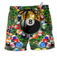 Beach Short / Adults / S Billiard Warning Pool Shark On Duty Billiard - Beach Short Reefox - Owls Matrix LTD