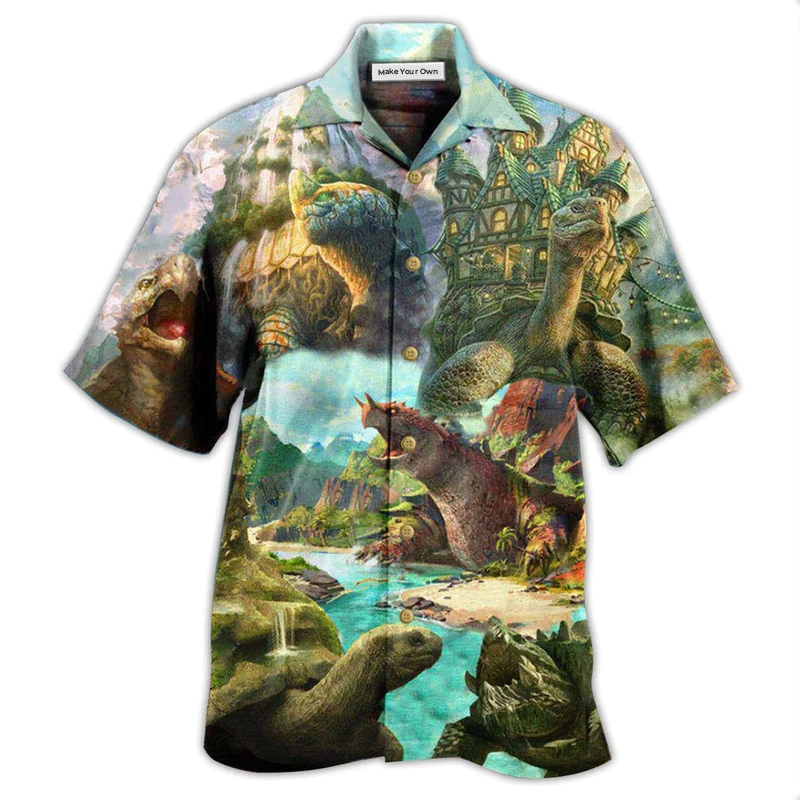 Hawaiian Shirt / Adults / S Turtle Giant Dreams - Hawaiian Shirt - Reefox