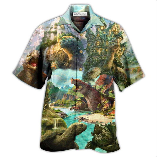 Hawaiian Shirt / Adults / S Turtle Giant Dreams - Hawaiian Shirt - Reefox