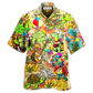 Hawaiian Shirt / Adults / S Hippie Turtle Funny Peace Life Color - Hawaiian Shirt - Reefox