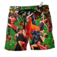 Beach Short / Adults / S Salsa Dance Music Keep Calm And Salsa Dance - Beach Short Reefox - Owls Matrix LTD
