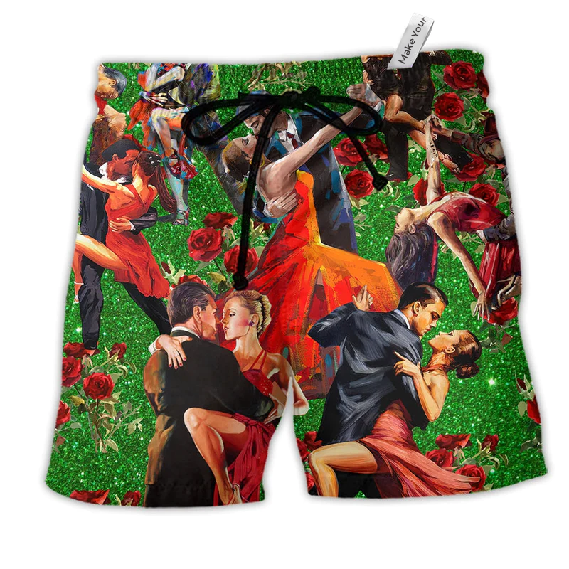 Beach Short / Adults / S Salsa Dance Music Keep Calm And Salsa Dance - Beach Short Reefox - Owls Matrix LTD