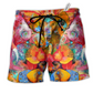 Beach Short / Adults / S Hippie Elephant Amazing Color - Beach Short Reefox - Owls Matrix LTD