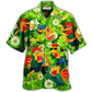 Hawaiian Shirt / Adults / S Chicken Roosters Bring Luck Shamrock - Hawaiian Shirt - Reefox