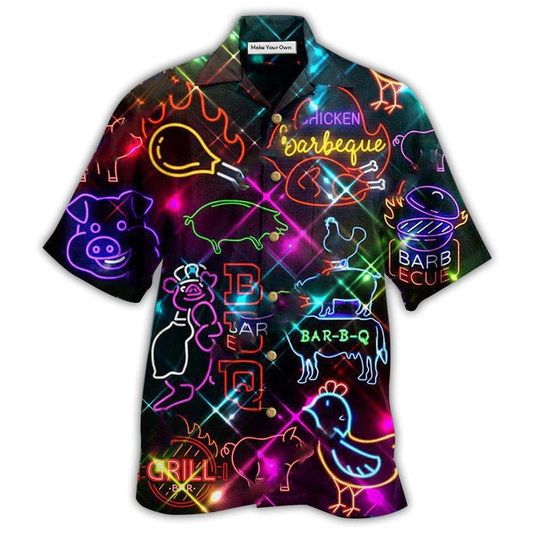 Hawaiian Shirt / Adults / S Food Real Men Smell Like Barbecue Stunning - Hawaiian Shirt - Reefox