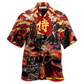 Hawaiian Shirt / Adults / S Samurai Don't Fear Of Death Fear The Unlived Life Samurai - Hawaiian Shirt - Reefox