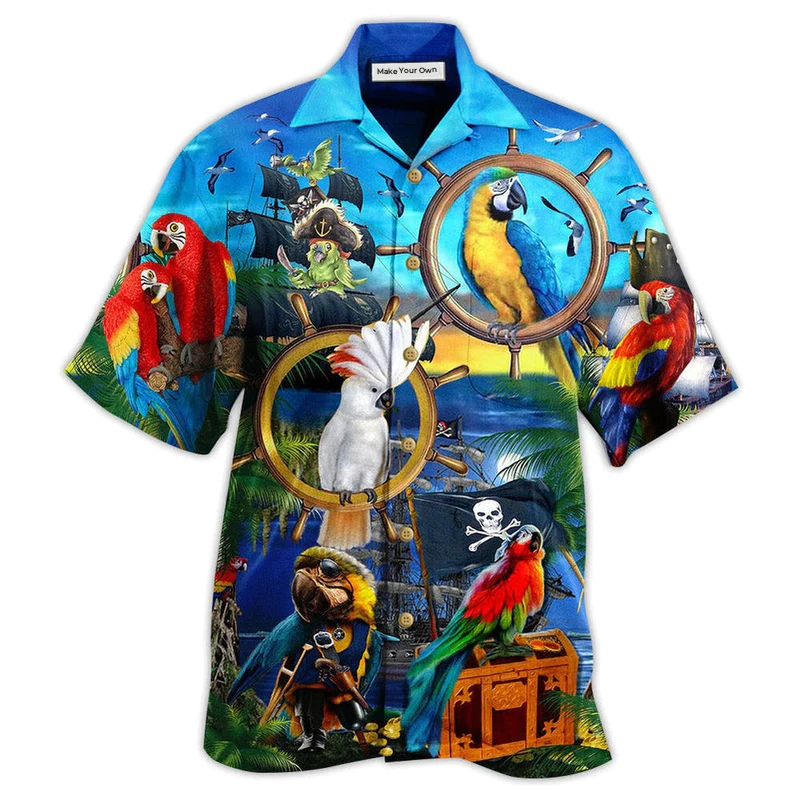 Hawaiian Shirt / Adults / S Parrot Love Life Amazing - Hawaiian Shirt - Reefox