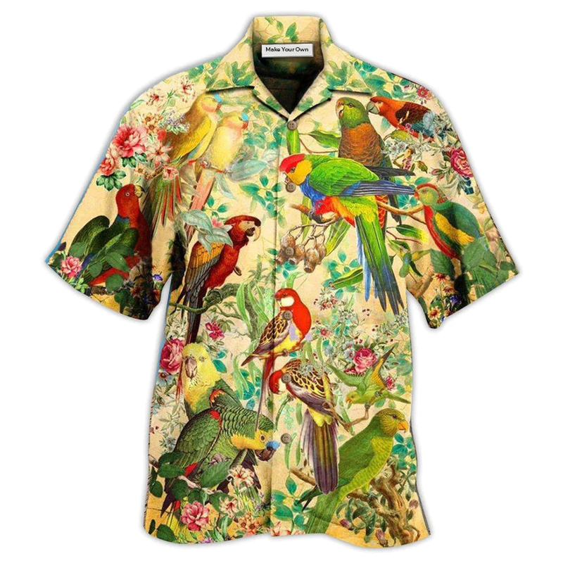 Hawaiian Shirt / Adults / S Parrot Vintage Interesting - Hawaiian Shirt - Reefox