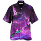 Hawaiian Shirt / Adults / S Hummingbird Love Sky In Purple - Hawaiian Shirt - Reefox