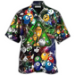 Hawaiian Shirt / Adults / S Billiard Lover Lightning Merry Christmas - Hawaiian Shirt - Reefox