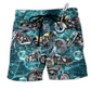 Beach Short / Adults / S Motorcycle Love Beautiful Life - Beach Short Reefox - Owls Matrix LTD