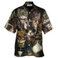 Hawaiian Shirt / Adults / S Cat Steampunk Art Machines Lover - Hawaiian Shirt - Reefox