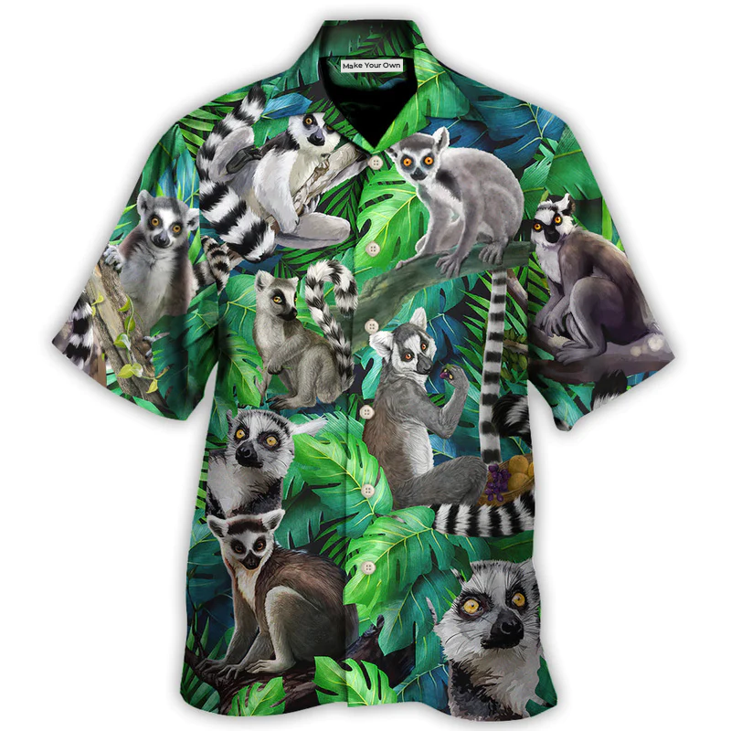 Lemur Madagascar In The Jungle - Hawaiian Shirt