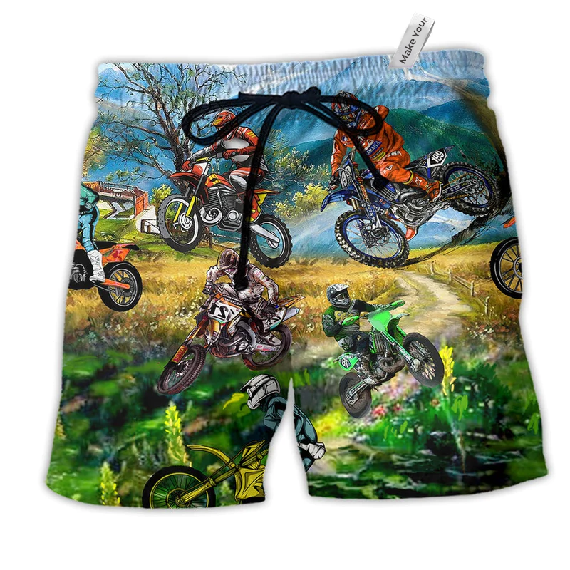 Beach Short / Adults / S MotorSport Life Is Better With Braap - Beach Short Reefox - Owls Matrix LTD