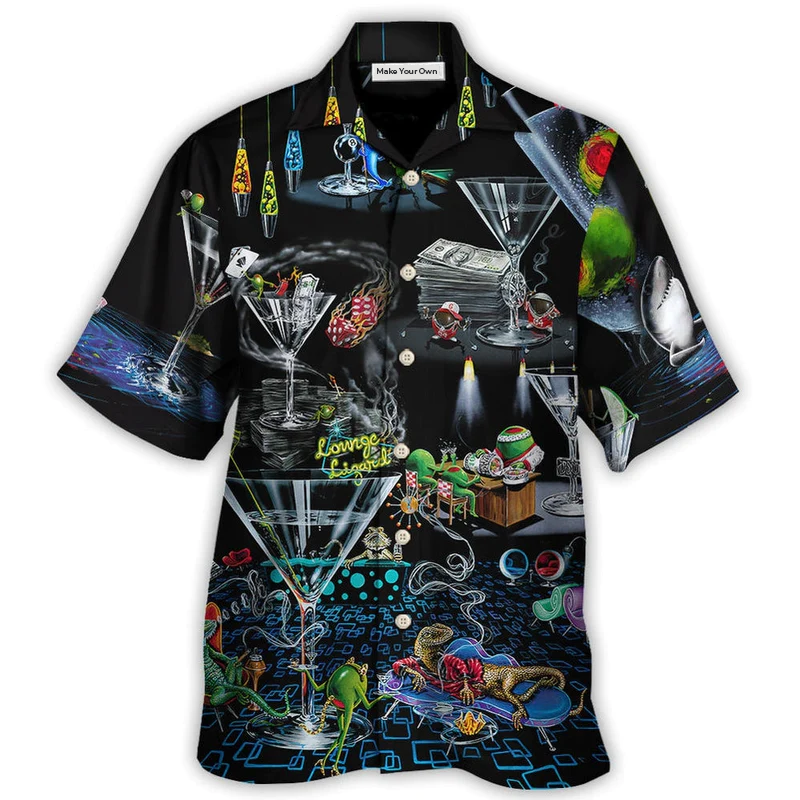 Hawaiian Shirt / Adults / S Cocktail Is The World Famous In Lounge - Hawaiian Shirt - Reefox