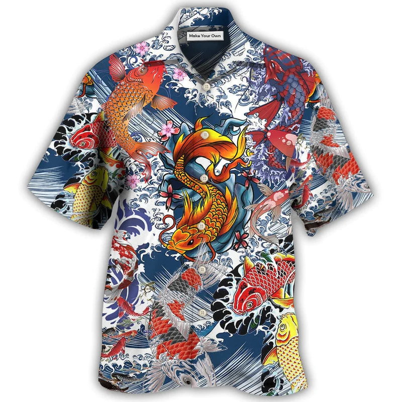 Fish Amazing Koi Fish In The Sea - Hawaiian Shirt - Reefox