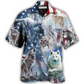 Hawaiian Shirt / Adults / S Wolf Independence Day Snow Mountain - Hawaiian Shirt - Reefox