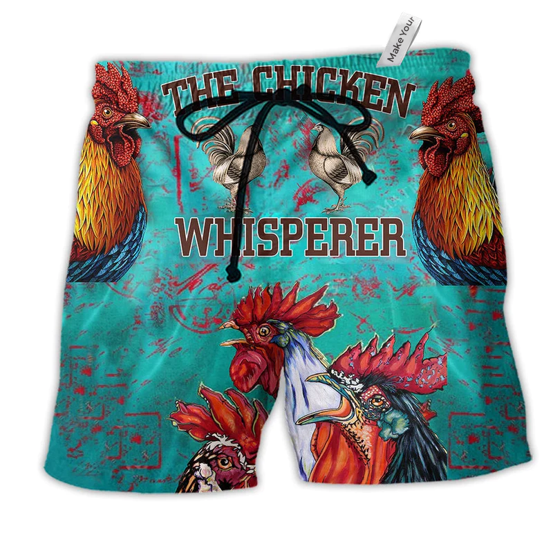 Beach Short / Adults / S Chicken Whisperer Farm Green - Beach Short Reefox - Owls Matrix LTD