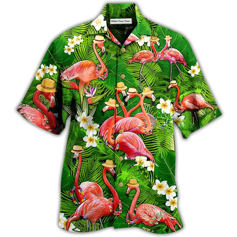 Hawaiian Shirt / Adults / S Flamingo Stand Tall And Be Fabulous - Hawaiian Shirt - Reefox