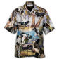 Cow Funny Dancing In The Australian Landscape Lover Cattle Art Style - Hawaiian Shirt - Reefox