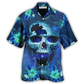 Hawaiian Shirt / Adults / S Skull Blue Hello Summer Style - Hawaiian Shirt - Reefox