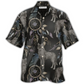 Hawaiian Shirt / Adults / S Wolf Dreamcatcher Dark Style - Hawaiian Shirt - Reefox