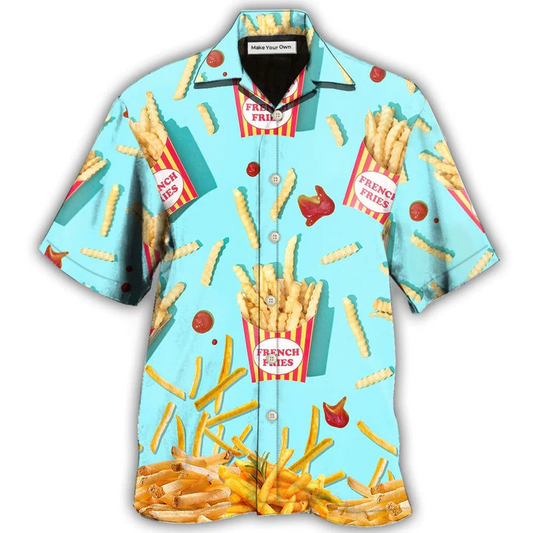 Hawaiian Shirt / Adults / S Food French Fries Basic - Hawaiian Shirt - Reefox