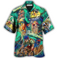 Hawaiian Shirt / Adults / S Cycling And Tennis Lover Abstract Painting - Hawaiian Shirt - Reefox