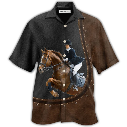 Hawaiian Shirt / Adults / S Horse Dressage Lover - Hawaiian shirt - Reefox