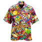 Hawaiian Shirt / Adults / S Drum Music Peace Love Drums - Hawaiian Shirt - Reefox