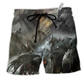 Beach Short / Adults / S Monster Apocalypse Coming For Us - Beach Short Reefox - Owls Matrix LTD