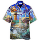 Hawaiian Shirt / Adults / S Lighthouse Christmas Shine Your Light In Storm And Darkness - Hawaiian Shirt - Reefox