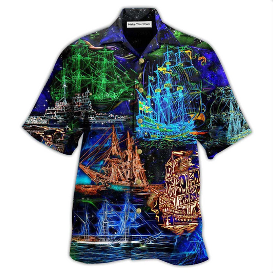 Hawaiian Shirt / Adults / S Ship Life Is An Ocean And You're Ship - Hawaiian Shirt - Reefox