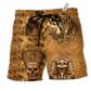 Beach Short / Adults / S Egypt Skull Lover Style - Beach Short Reefox - Owls Matrix LTD