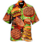 Hawaiian Shirt / Adults / S BBQ Hamburger Patties BBQ Style - Hawaiian Shirt - Reefox