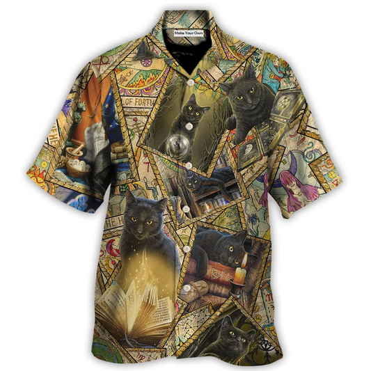Hawaiian Shirt / Adults / S Cat Magic Cute Style - Hawaiian Shirt - Reefox